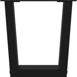 vidaXL Salontafelpoten 2 st V-vormig 30x(30-31,3) cm staal zwart