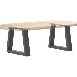 vidaXL Salontafelpoten 2 st V-vormig 30x(30-31,3) cm staal antraciet