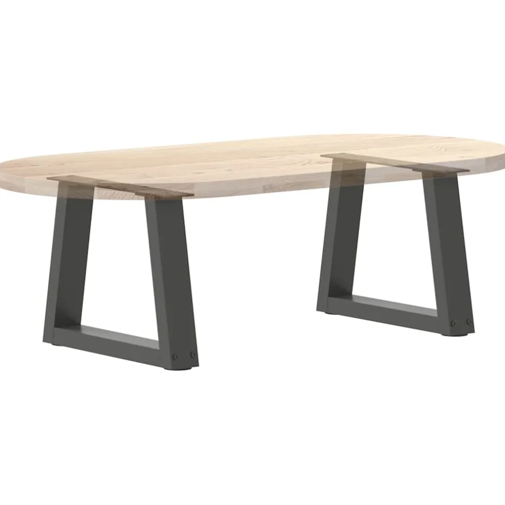 vidaXL Salontafelpoten 2 st V-vormig 30x(30-31,3) cm staal antraciet