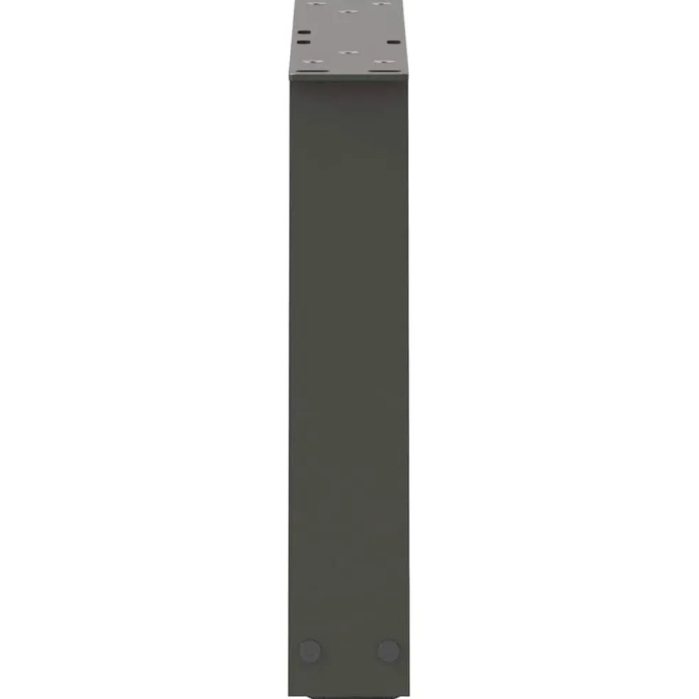 vidaXL Salontafelpoten 2 st V-vormig 30x(30-31,3) cm staal antraciet