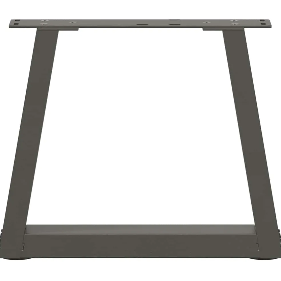 vidaXL Salontafelpoten 2 st V-vormig 30x(30-31,3) cm staal antraciet