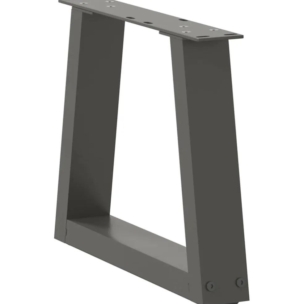 vidaXL Salontafelpoten 2 st V-vormig 30x(30-31,3) cm staal antraciet