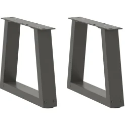 vidaXL Salontafelpoten 2 st V-vormig 30x(30-31,3) cm staal antraciet