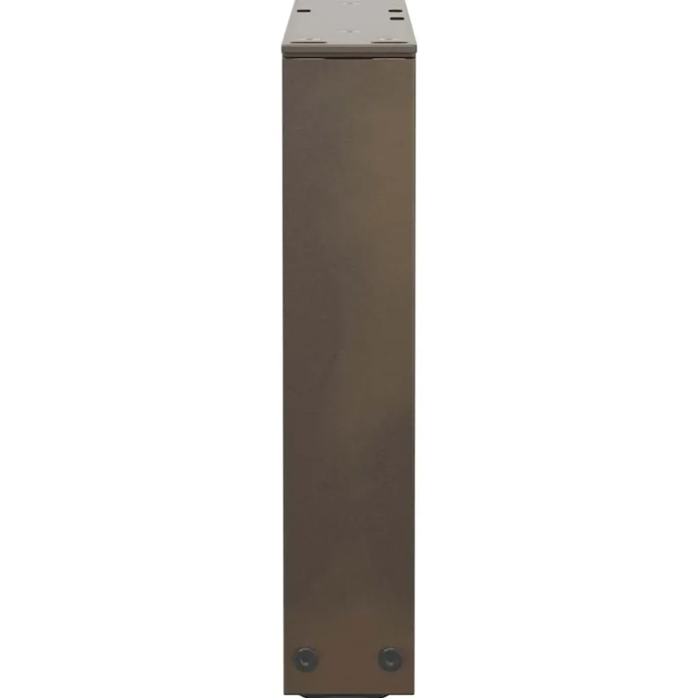 vidaXL Salontafelpoten 2 st V-vormig 30x(30-31,3) cm staal naturel