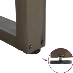 vidaXL Salontafelpoten 2 st V-vormig 30x(30-31,3) cm staal naturel