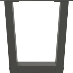 vidaXL Salontafelpoten 2 st V-vormig 30x(30-31,3) cm staal antraciet