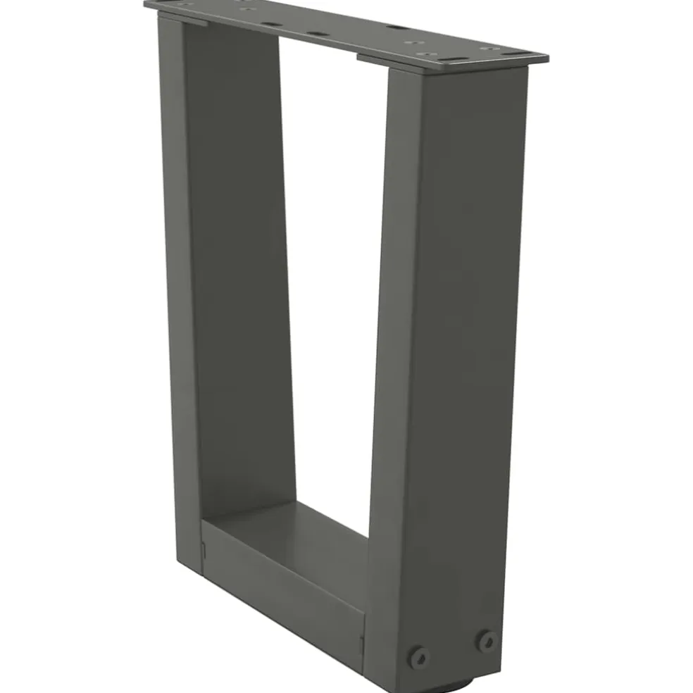 vidaXL Salontafelpoten 2 st V-vormig 30x(30-31,3) cm staal antraciet