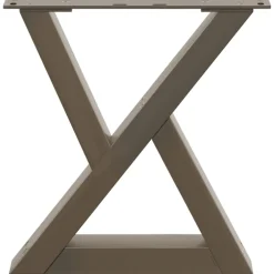 vidaXL Salontafelpoten 2 st 30x(30-31,3) cm staal naturel