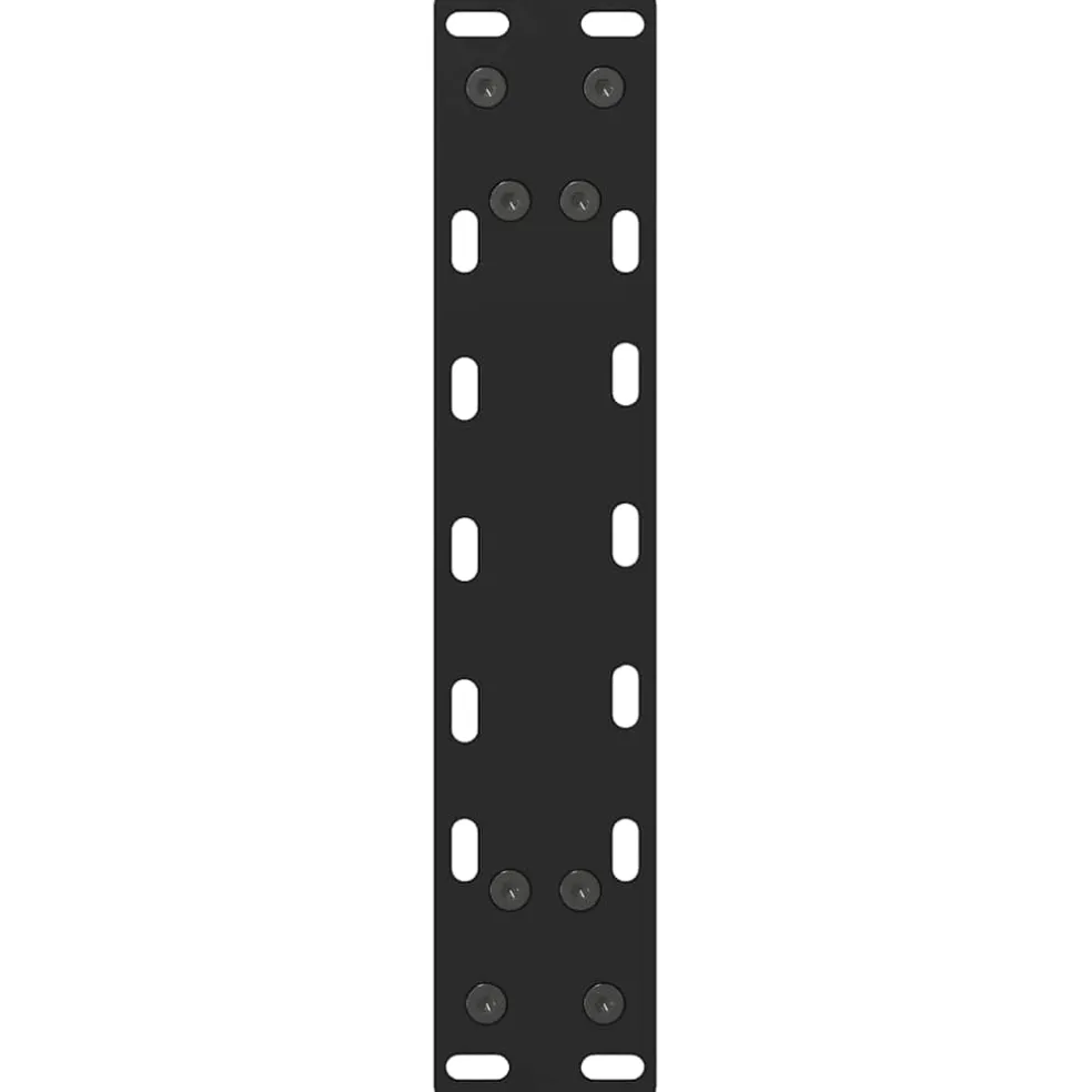 vidaXL Salontafelpoten 2 st 30x(30-31) cm staal zwart