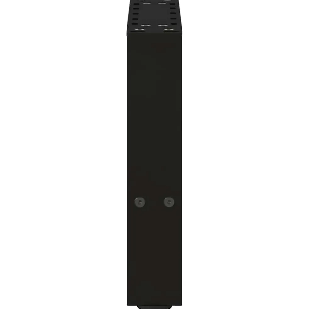 vidaXL Salontafelpoten 2 st 30x(30-31) cm staal zwart