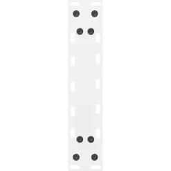 vidaXL Salontafelpoten 2 st 30x(30-31) cm staal wit