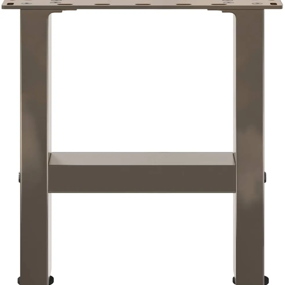 vidaXL Salontafelpoten 2 st 30x (30-31) cm staal naturel staal