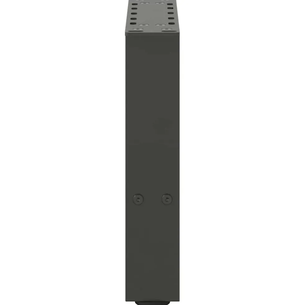 vidaXL Salontafelpoten 2 st 30x(30-31) cm staal antracietkleurig