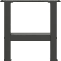 vidaXL Salontafelpoten 2 st 30x(30-31) cm staal antracietkleurig