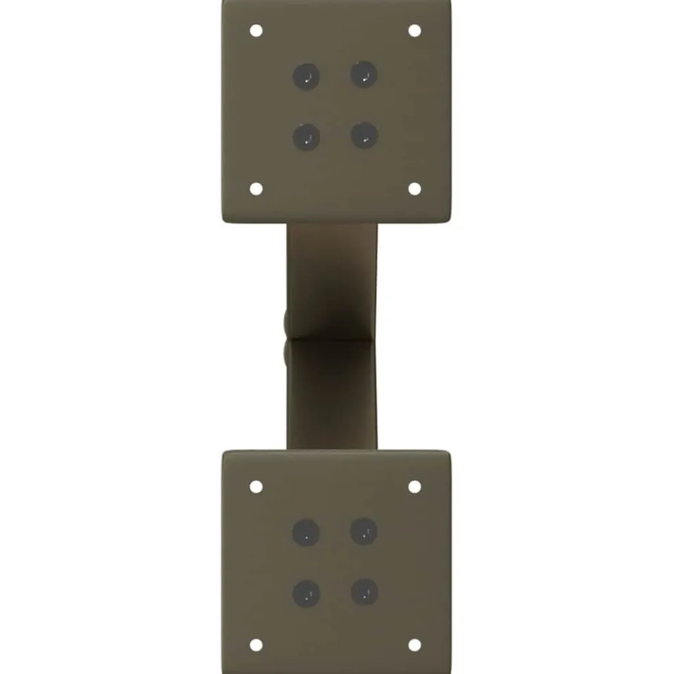 vidaXL Salontafelpoten 2 st X-vormig 30x(30-31) cm staal naturel