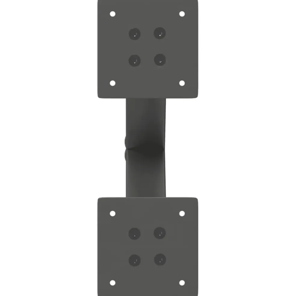 vidaXL Salontafelpoten 2 st X-vormig 30x(30-31) cm staal antraciet