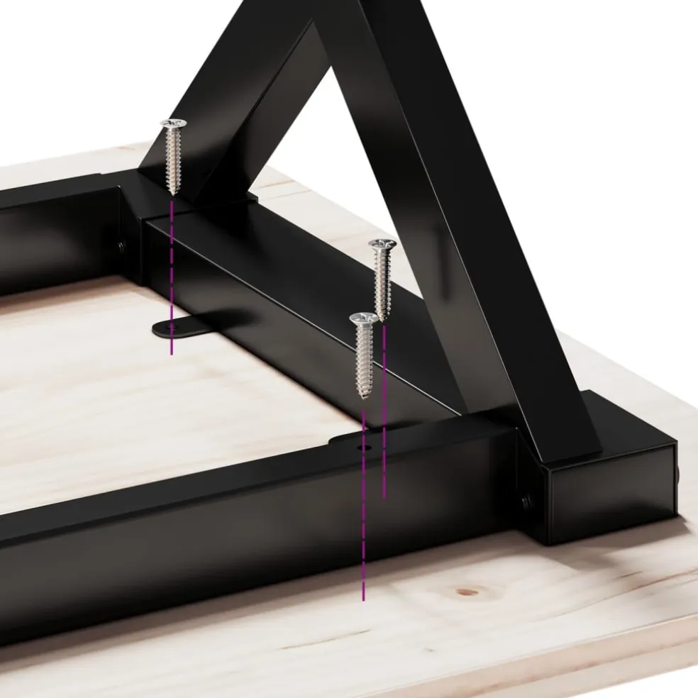 vidaXL Salontafelpoten X-frame 80x40x43 cm staal