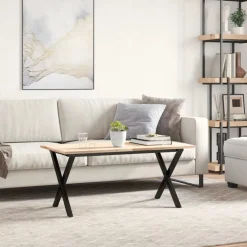 vidaXL Salontafelpoten X-frame 80x40x43 cm staal