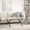 vidaXL Salontafelpoten X-frame 80x70x43 cm staal