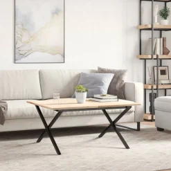 vidaXL Salontafelpoten X-frame 80x70x43 cm staal