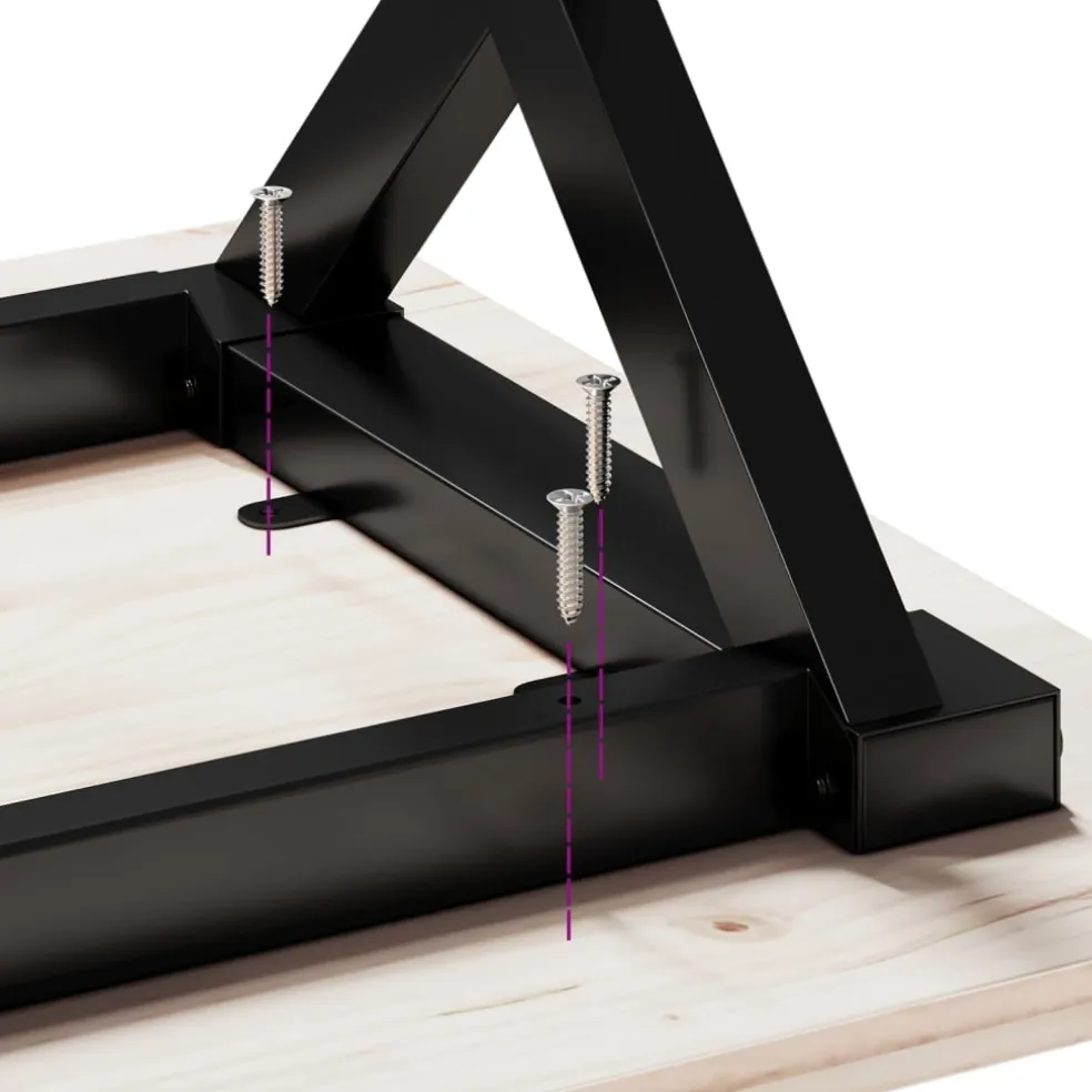 vidaXL Salontafelpoten X-frame 90x30x43 cm staal