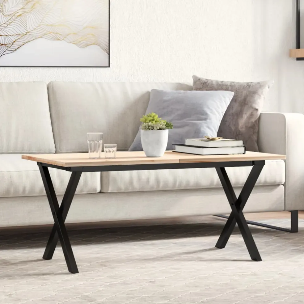 vidaXL Salontafelpoten X-frame 90x30x43 cm staal