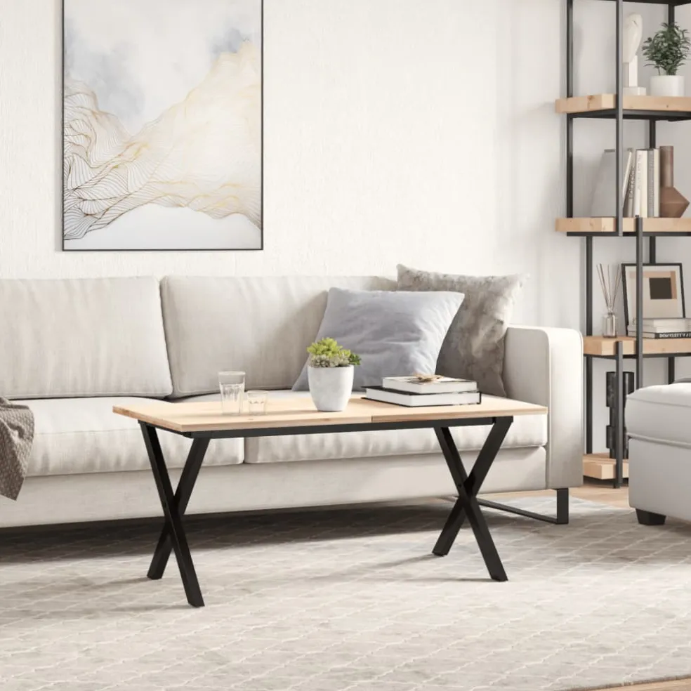 vidaXL Salontafelpoten X-frame 90x30x43 cm staal