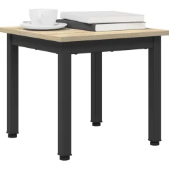 vidaXL Salontafel Sonoma Eiken 40 x 40 x 36 cm Bewerkt hout