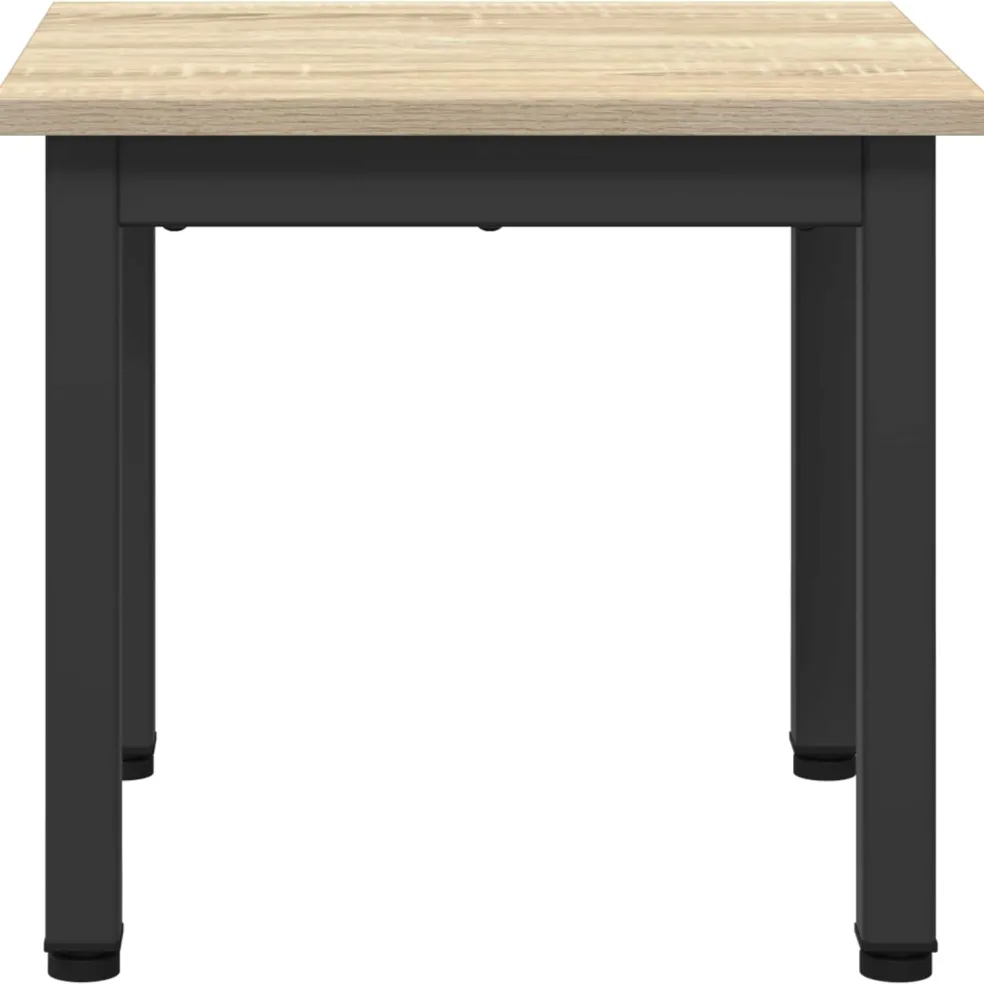 vidaXL Salontafel Sonoma Eiken 40 x 40 x 36 cm Bewerkt hout