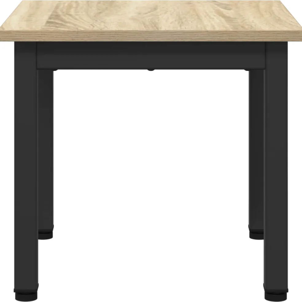vidaXL Salontafel Sonoma Eiken 40 x 40 x 36 cm Bewerkt hout