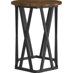 vidaXL Salontafel 2 st Gerookt eiken 50 x 50 x 50 cm