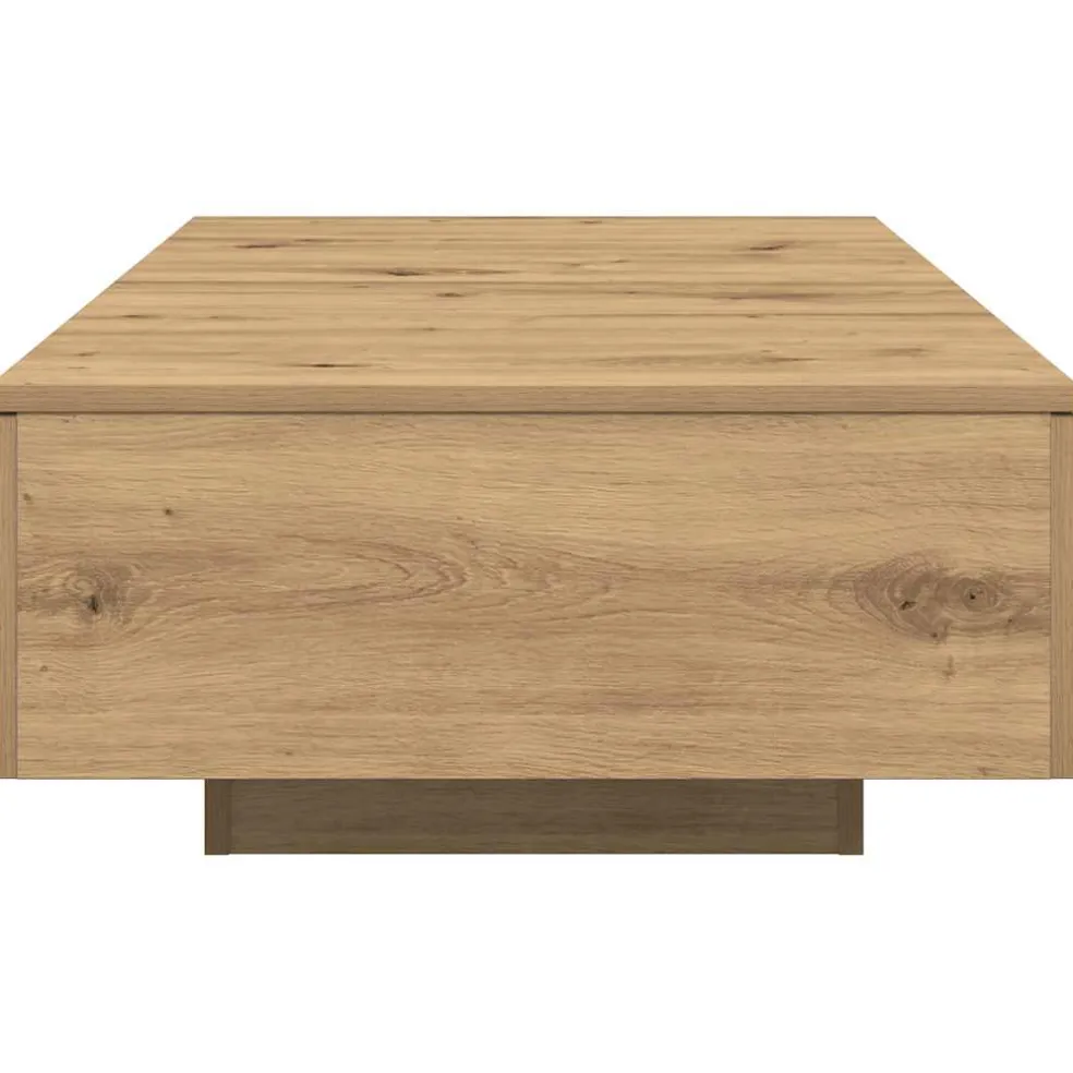 vidaXL Salontafel 90x60x31 cm bewerkt hout artisanaal eikenkleurig