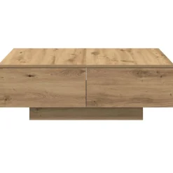 vidaXL Salontafel 90x60x31 cm bewerkt hout artisanaal eikenkleurig