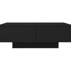 vidaXL Salontafel 90x60x31 cm bewerkt hout zwart