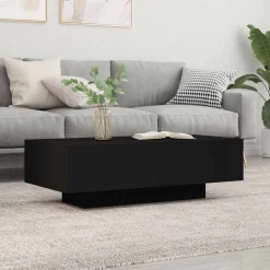 vidaXL Salontafel 100x49,5x31 cm bewerkt hout zwart