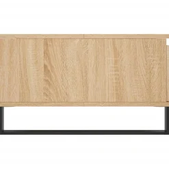 vidaXL Salontafel 90x60x35 cm bewerkt hout sonoma eikenkleurig