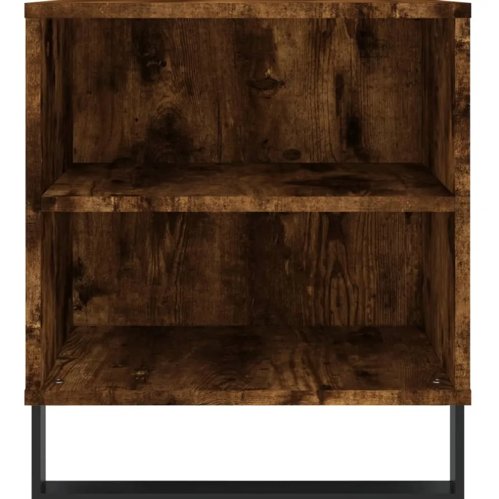 vidaXL Salontafel 102x44,5x50 cm bewerkt hout gerookt eikenkleurig
