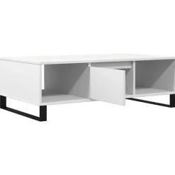 vidaXL Salontafel 104x60x35 cm bewerkt hout wit