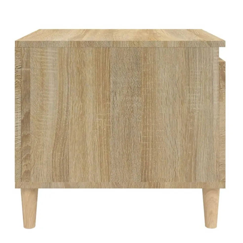 vidaXL Salontafel 100x50x45 cm bewerkt hout sonoma eiken