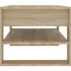 vidaXL Salontafel 102x55x45 cm bewerkt hout sonoma eikenkleurig