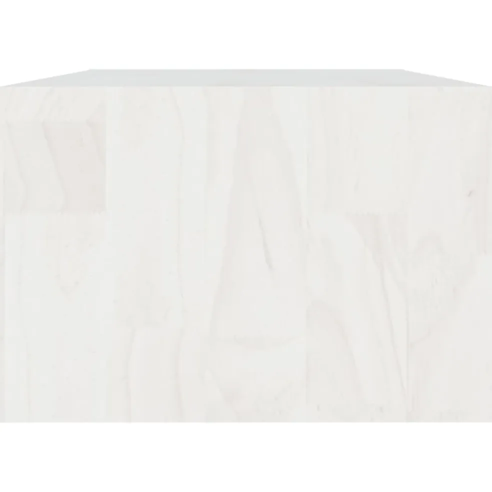 vidaXL Salontafel 110x50x34 cm massief grenenhout wit