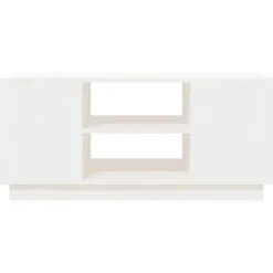 vidaXL Salontafel 90x49x40,5 cm massief grenenhout wit