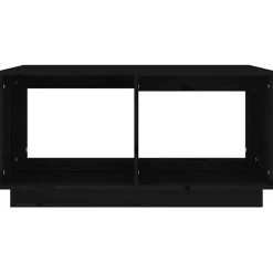 vidaXL Salontafel 80x50x40 cm massief grenenhout zwart