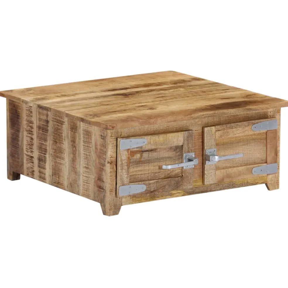 vidaXL Salontafel 70x70x30 cm massief mangohout