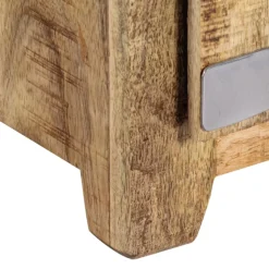 vidaXL Salontafel 70x70x30 cm massief mangohout