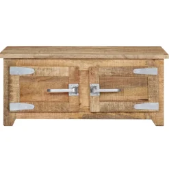 vidaXL Salontafel 70x70x30 cm massief mangohout