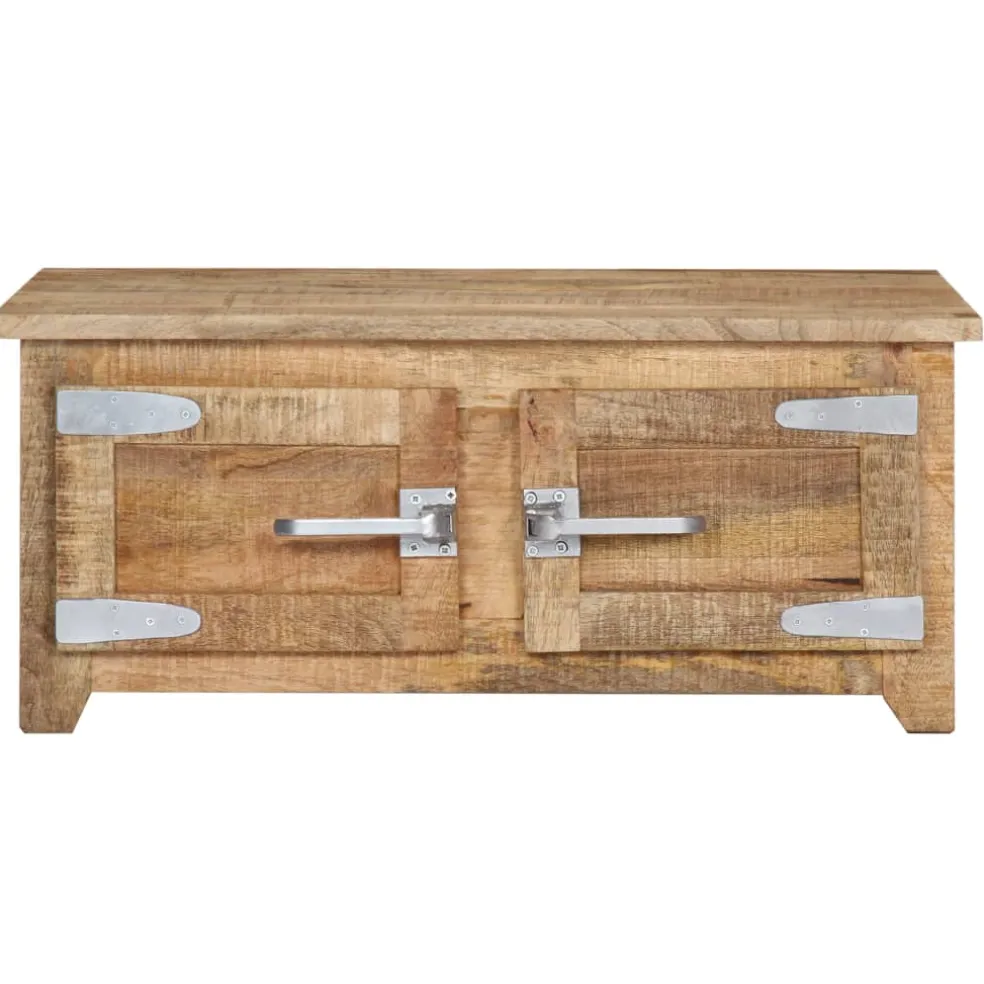 vidaXL Salontafel 70x70x30 cm massief mangohout