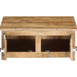 vidaXL Salontafel 70x70x30 cm massief mangohout