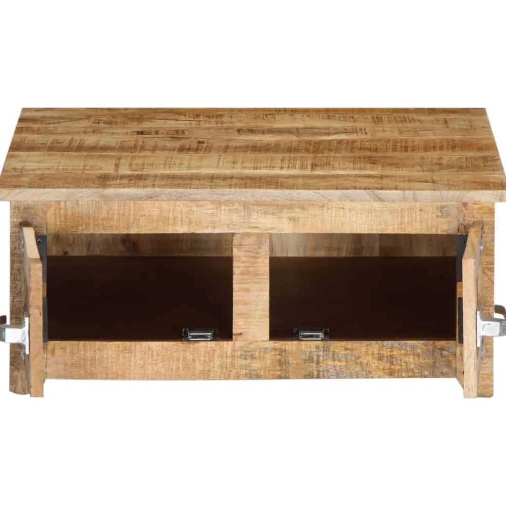 vidaXL Salontafel 70x70x30 cm massief mangohout
