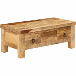 vidaXL Salontafel 90x45x35 cm massief mangohout